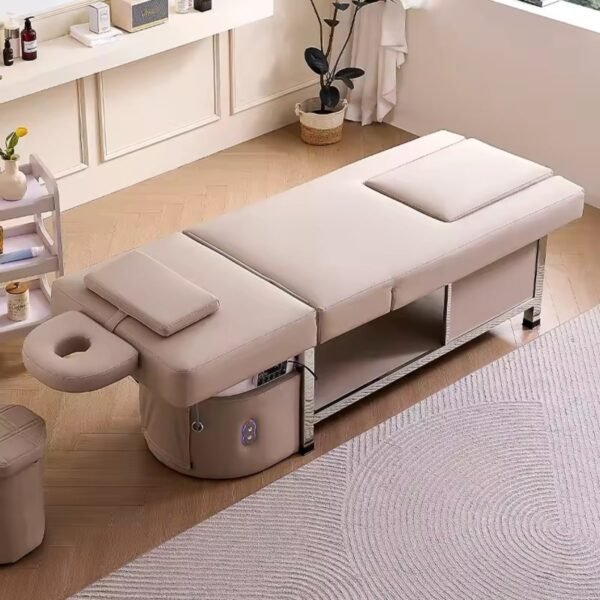 Head Spa Bed with Foot Bath - Beige