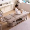 Head Spa Bed with Foot Bath - Beige