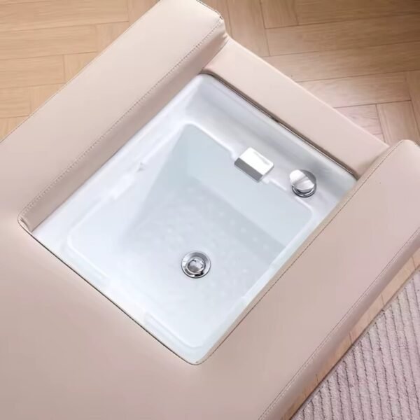 Head Spa Bed with Foot Bath - Beige